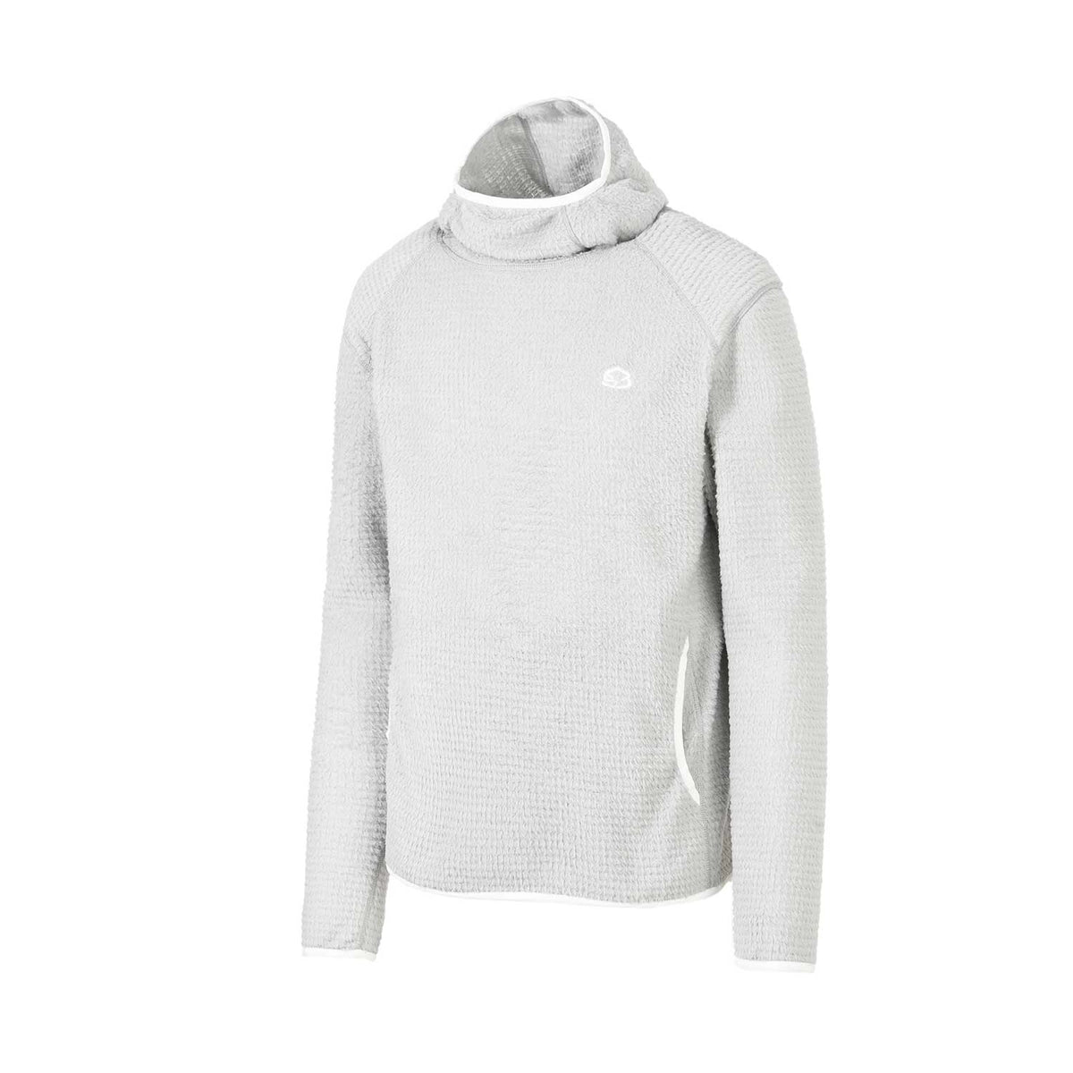ZEROGRAM Polartec® ALPHA 120 保暖長袖連帽中層衣  男女同版 淺灰