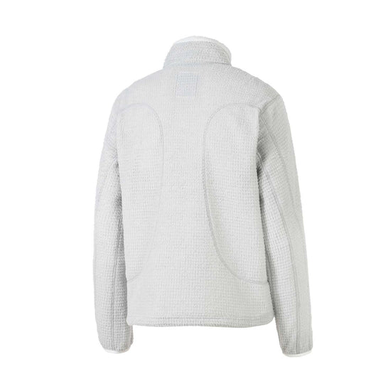 ZEROGRAM Polartec® ALPHA 120 開襟保暖長袖中層衣  男女同版 淺灰