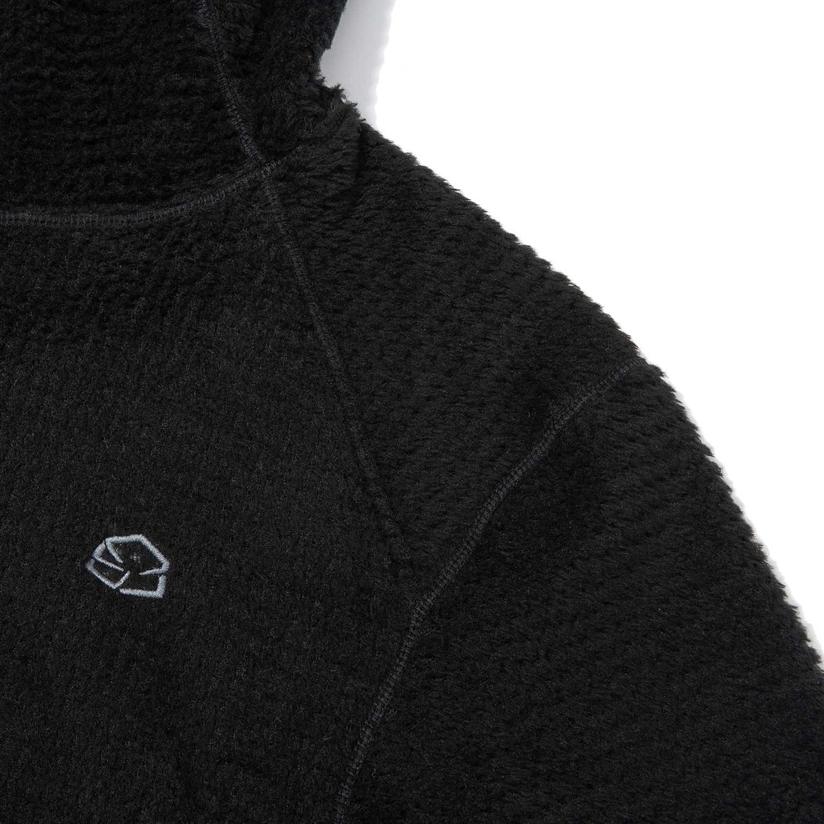 ZEROGRAM Polartec® ALPHA 120 保暖長袖連帽中層衣  男女同版 黑