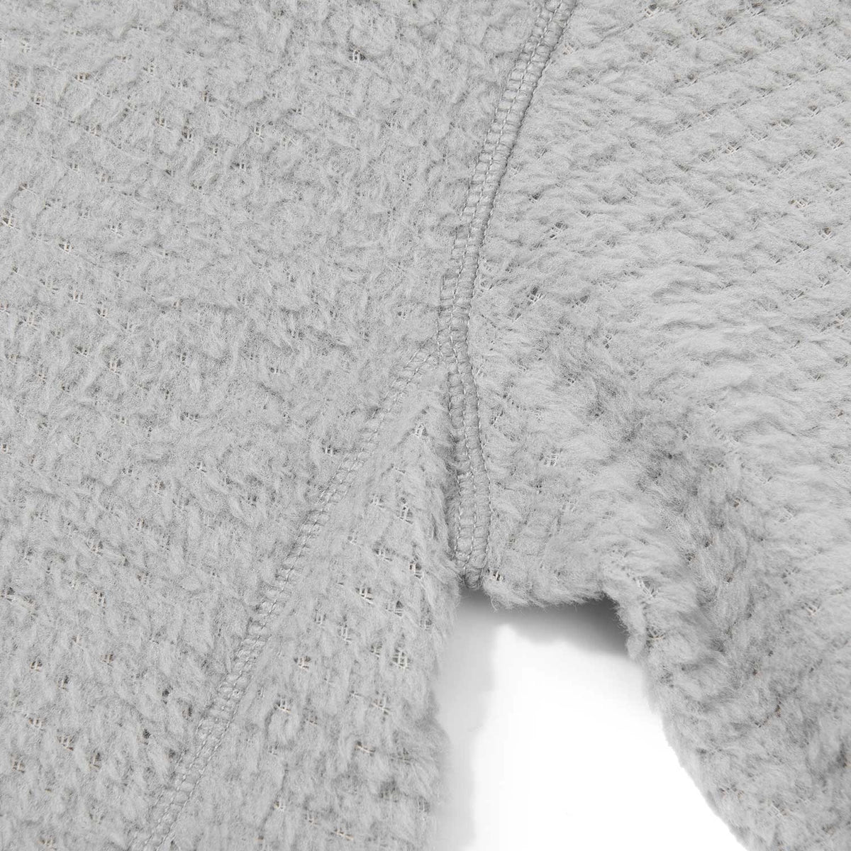 ZEROGRAM Polartec® ALPHA 120 保暖長袖連帽中層衣  男女同版 淺灰