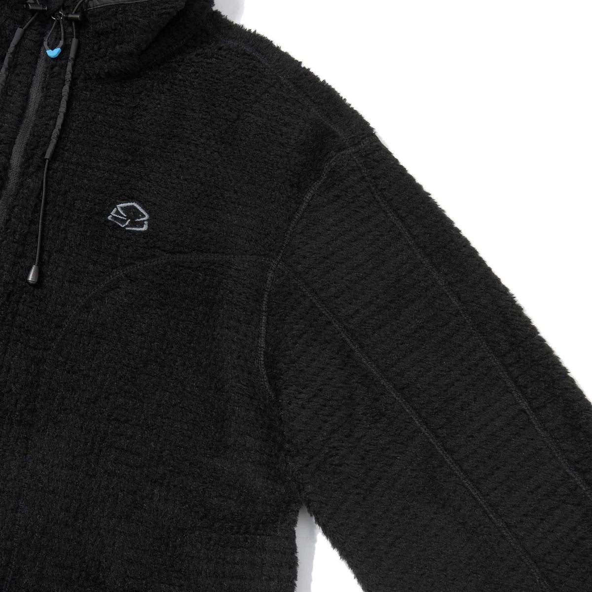 ZEROGRAM Polartec® ALPHA 120 開襟保暖長袖中層衣  男女同版 黑