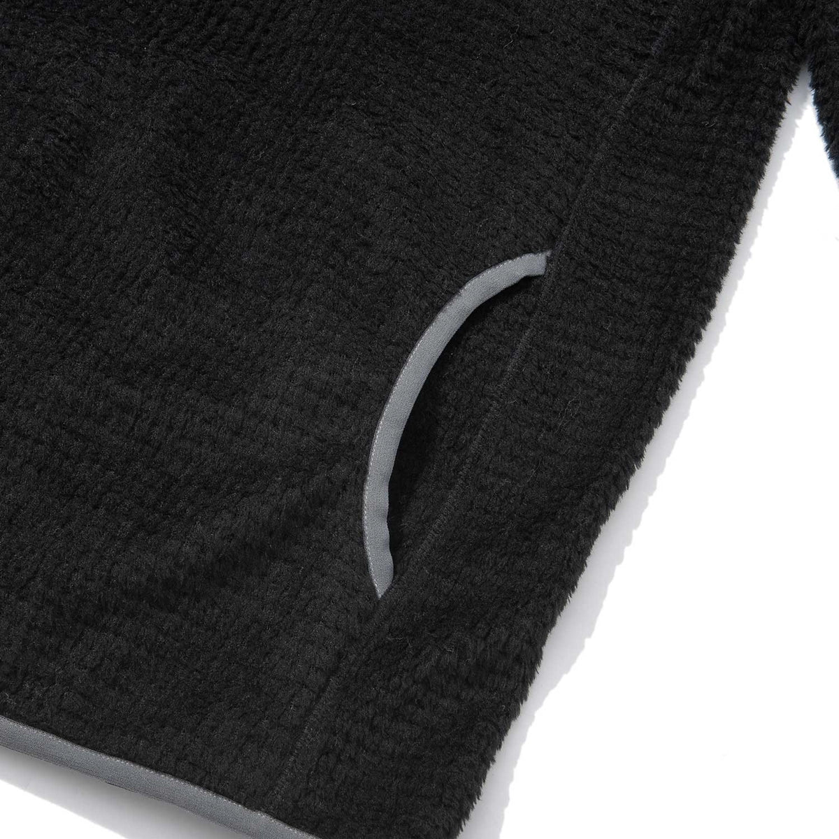 ZEROGRAM Polartec® ALPHA 120 保暖長袖連帽中層衣  男女同版 黑