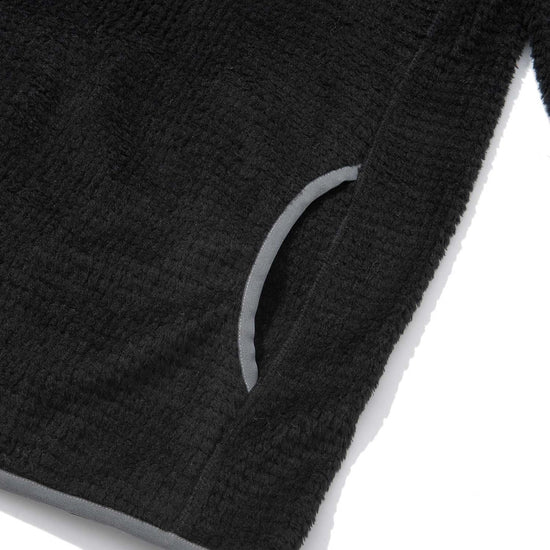 ZEROGRAM Polartec® ALPHA 120 保暖長袖連帽中層衣  男女同版 黑