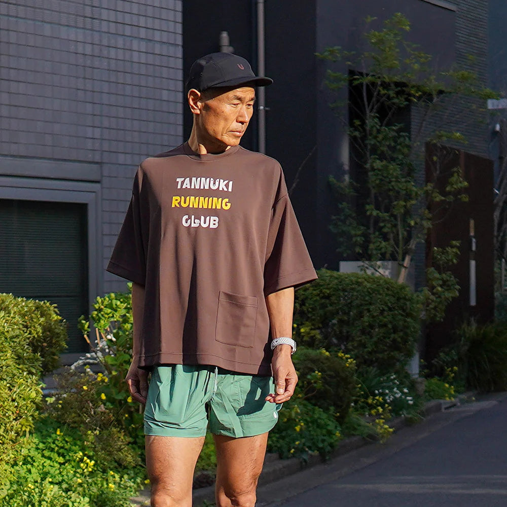 Tannuki  寬版速乾保暖登山短T  男女同版 日本製
