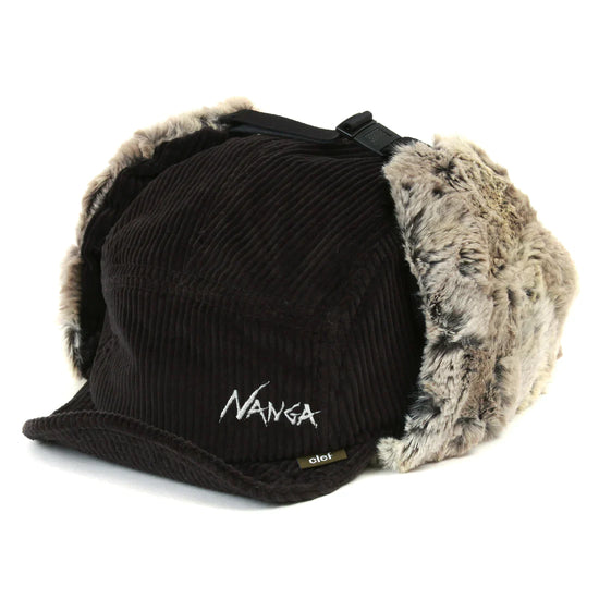 【限時11小時予約】NANGA x Clef 燈芯絨羽絨飛行帽 3色 日本製