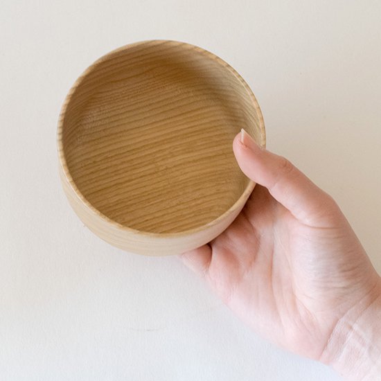 VIVAHDE 櫸木ボウル*3 天然黑色 日本手工製作