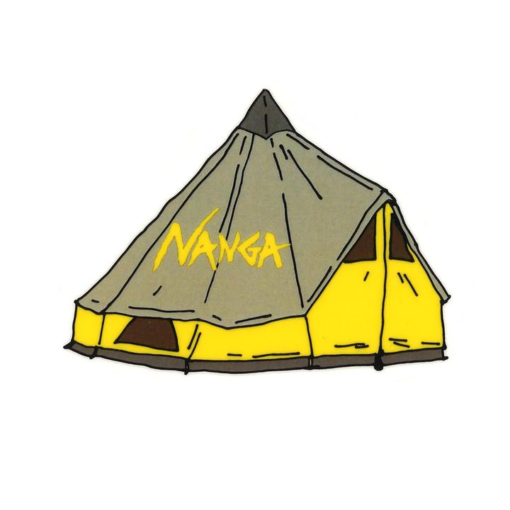 NANGA×USHIODA HIROAKI 防水耐光貼紙 *10張 不拆售