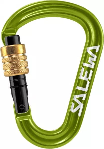Salewa HMS PRO 防凍螺絲鎖鉤環  [ 可義大利半扣垂降 ]