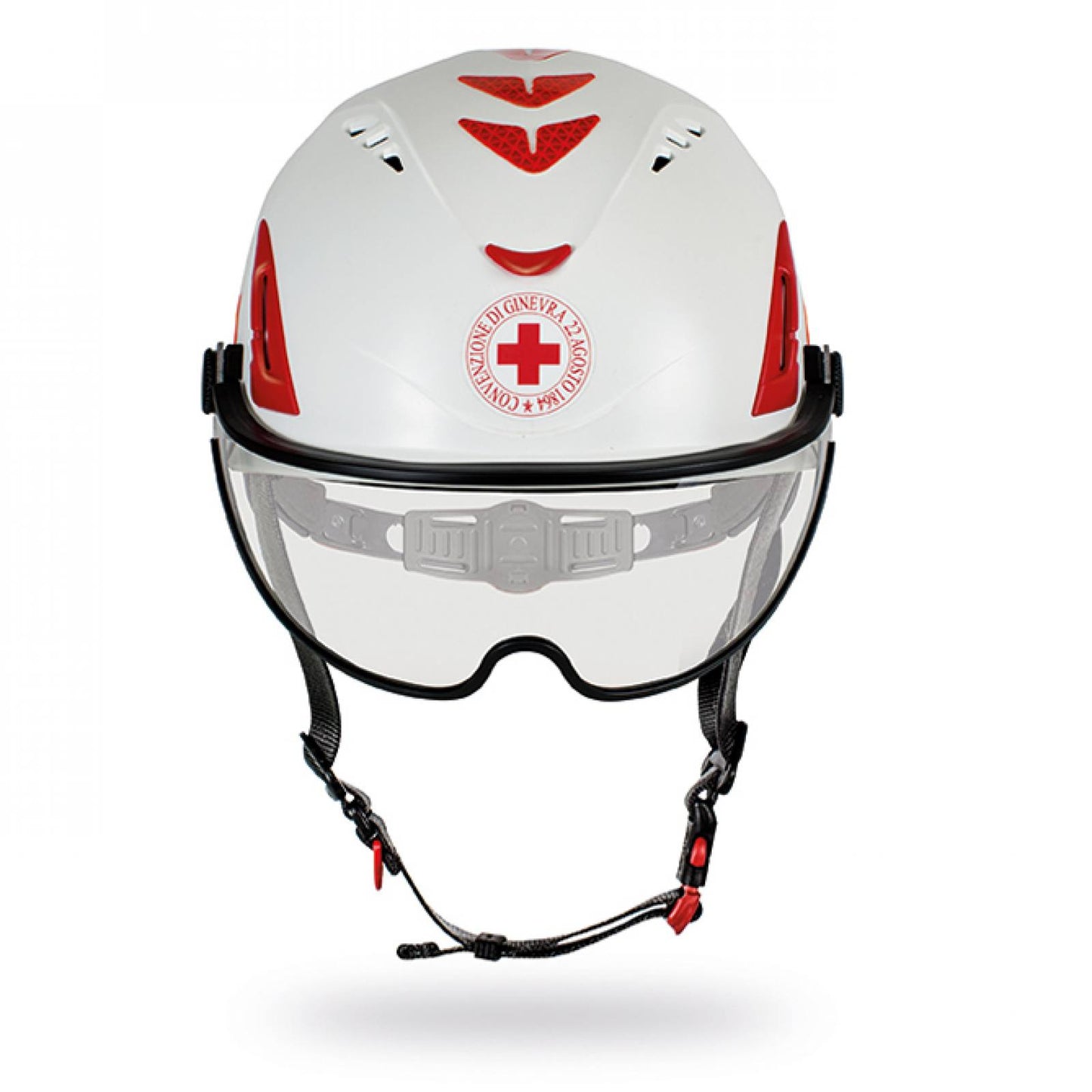 Kask ヘルメット HP-CRI 紅十字安全頭盔附面罩、頭盔袋 [ EN 14052 嚴苛環境減震增強 ] 3色