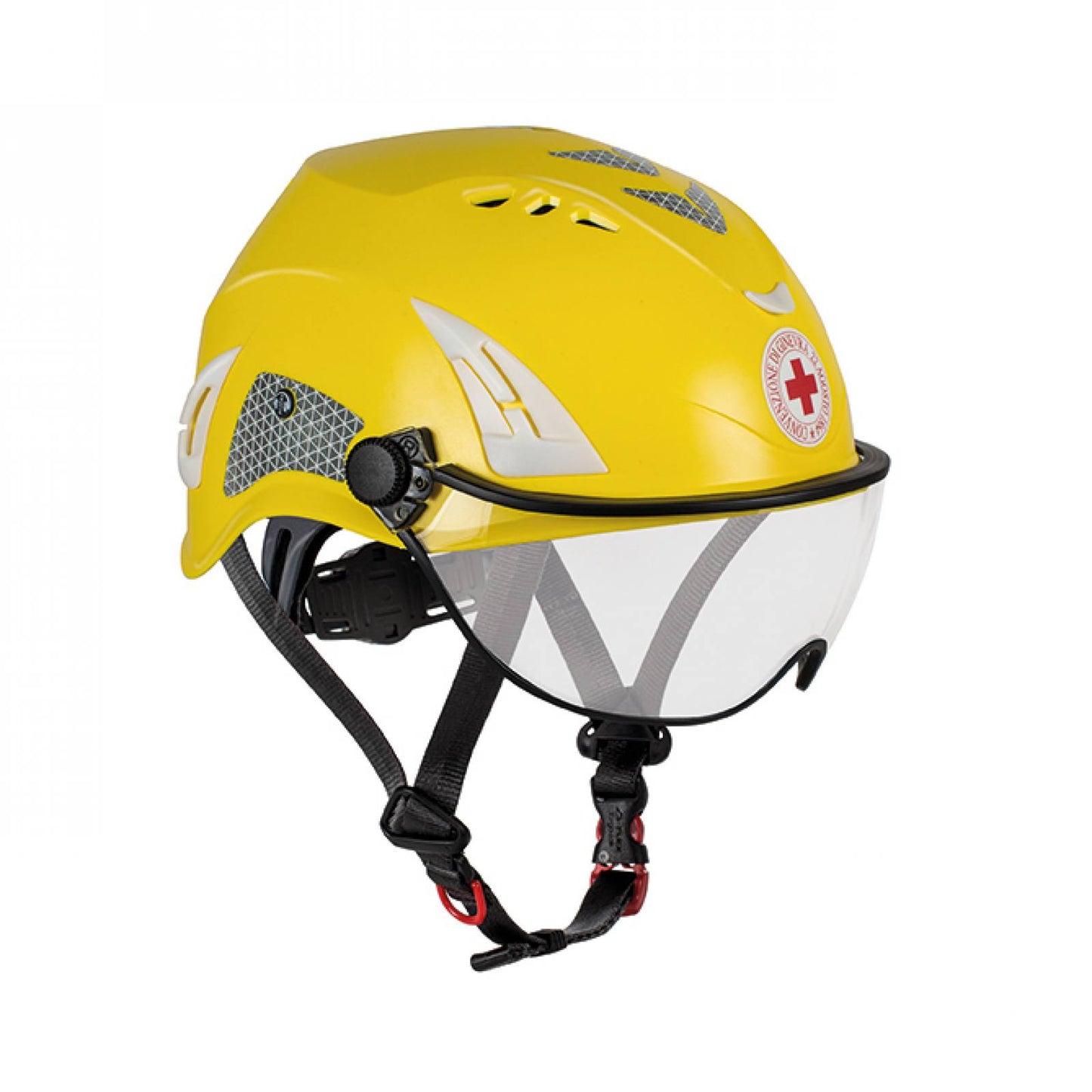 Kask ヘルメット HP-CRI 紅十字安全頭盔附面罩、頭盔袋 [ EN 14052 嚴苛環境減震增強 ] 3色