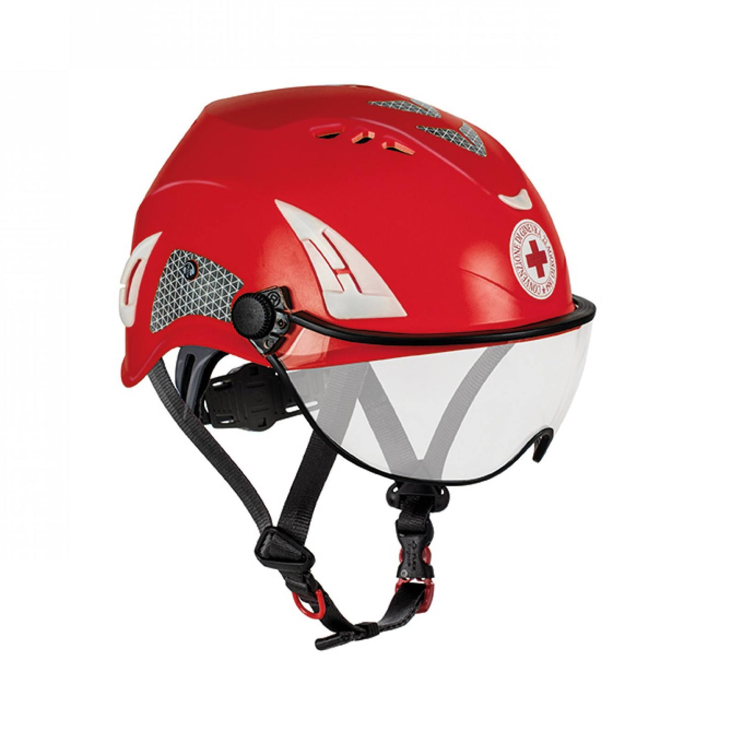 Kask ヘルメット HP-CRI 紅十字安全頭盔附面罩、頭盔袋 [ EN 14052 嚴苛環境減震增強 ] 3色